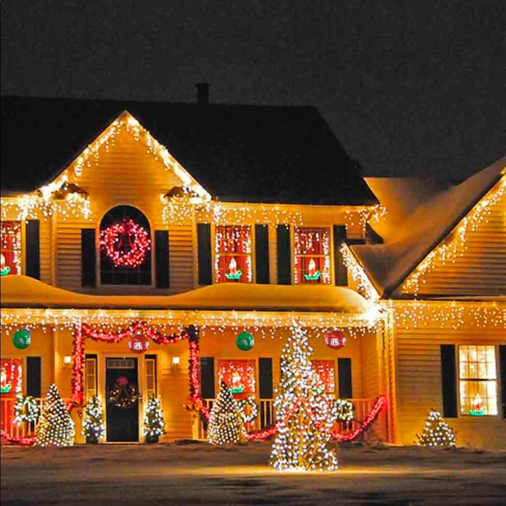 6 Big Inflatableble Christmas Holiday Ornaments